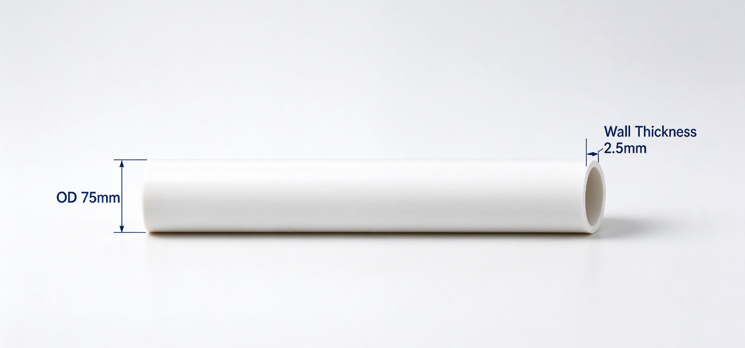 PVC Rainwater Downspout Pipe | Round | UV Resistant | Skywisepipe